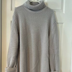 BARBOUR wool long-line turtleneck sweater. Worn once.